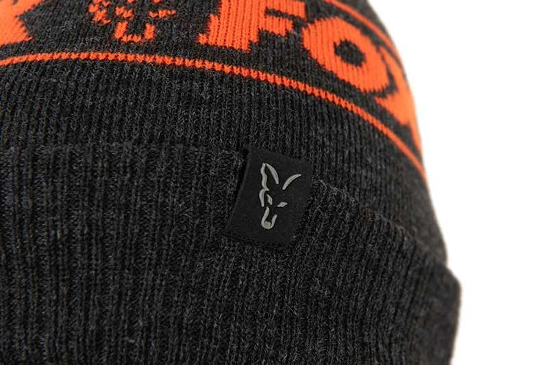 Collection Bobble Hat Black Orange