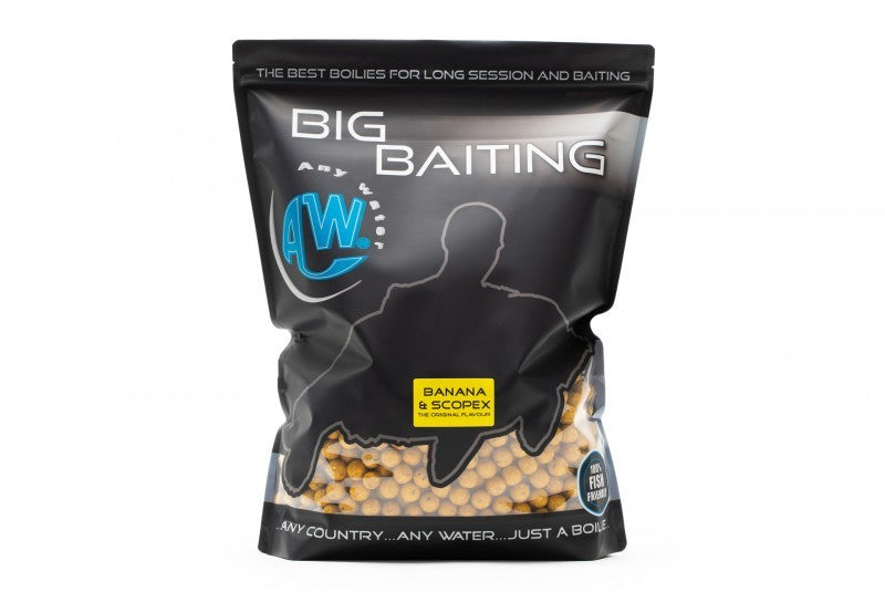 Big Baiting Boilies - Banana & Scopex  20 mm