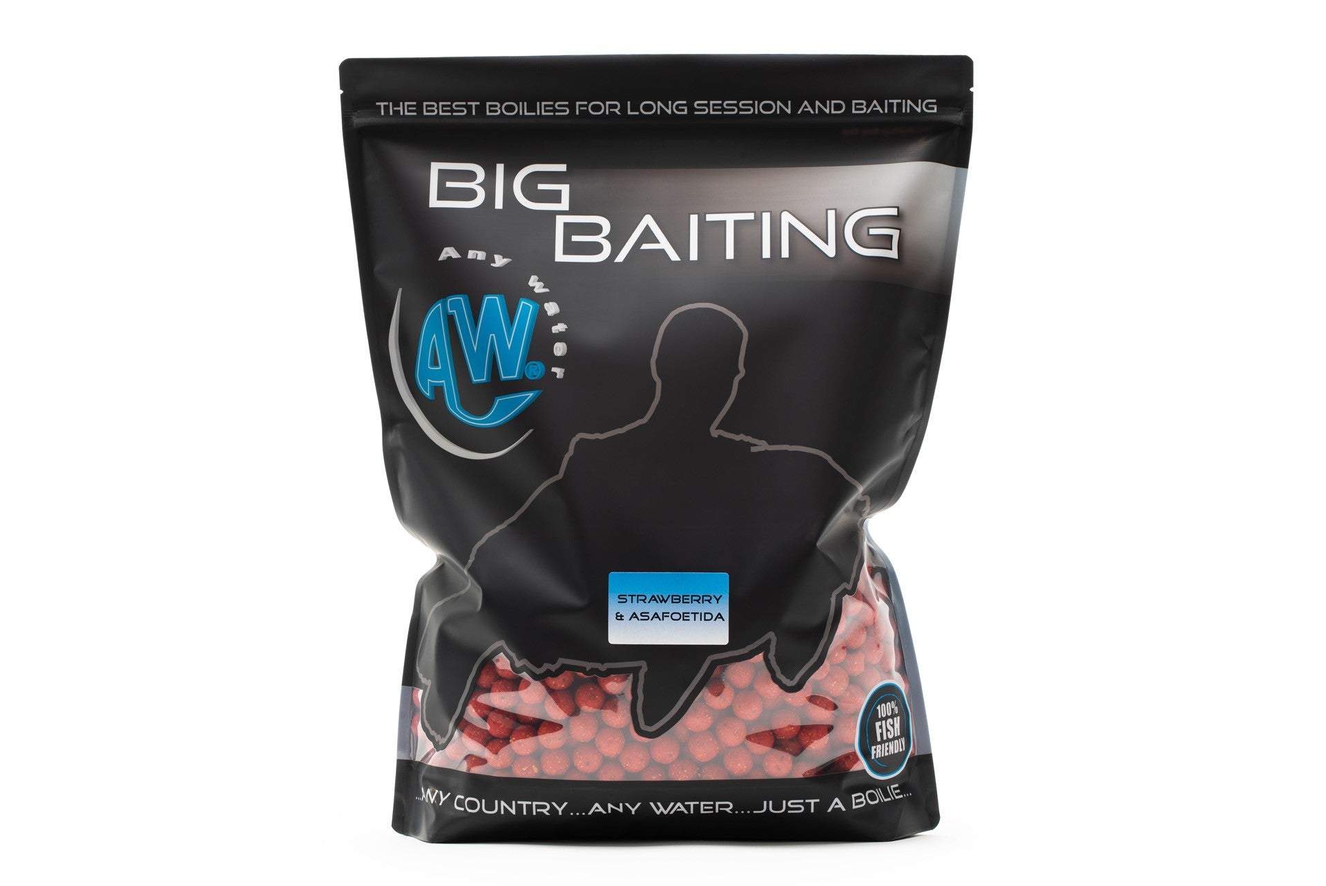 Big Baiting Boilies - Strawberry & Asafoetida 20 mm