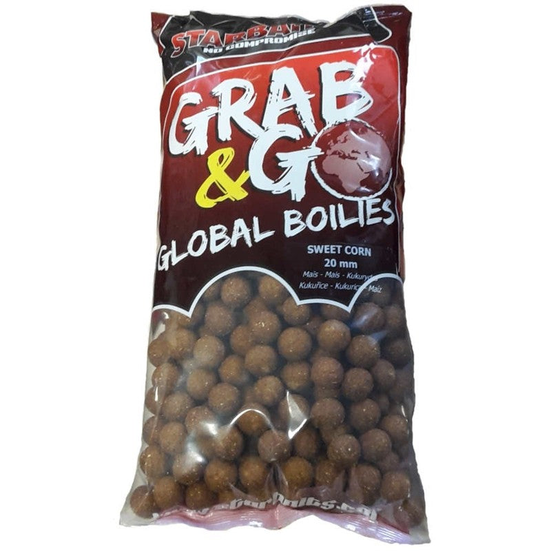 Grab & Go Sweet Corn Boilies 1 kg 14 mm
