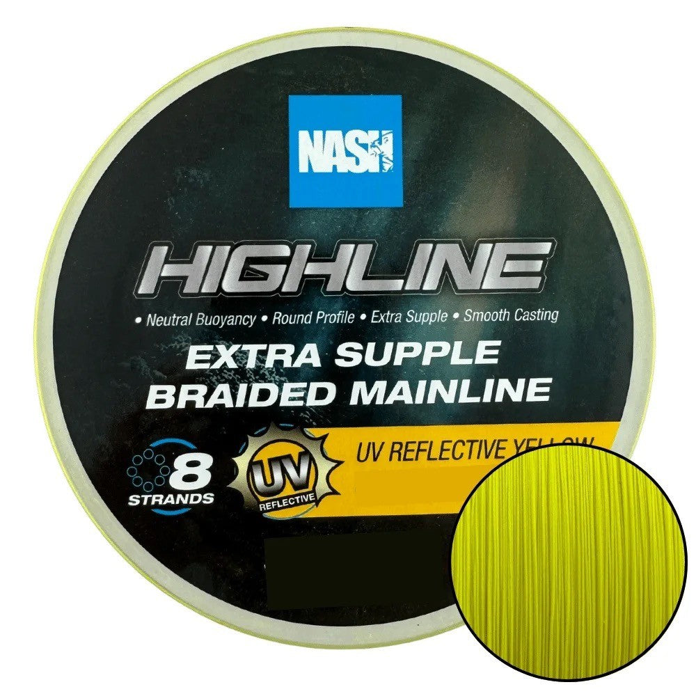 Highline Extra Supple Braid UV Yellow 0.28mm 600m