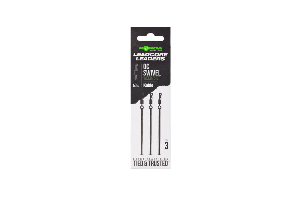 Leadcore Leaders QC Swivel 50cm Weed\Silt