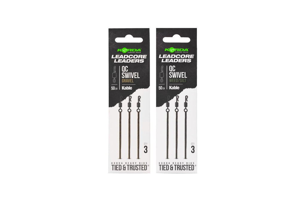 Leadcore Leaders QC Swivel 50cm Gravel