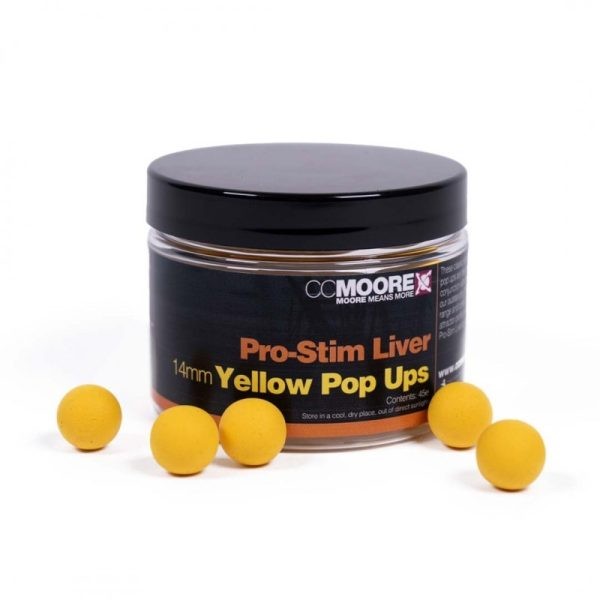 Pro-Stim Liver Pop Ups 14mm Yellow