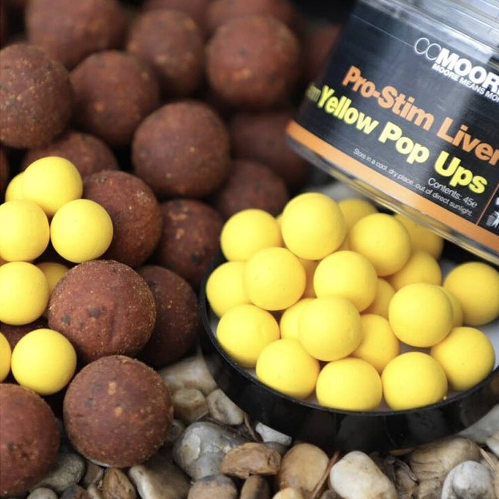Pro-Stim Liver Pop Ups 14mm Yellow