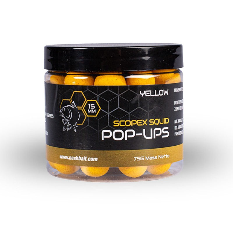 Scopex Squid Pop Ups 12mm Yellow