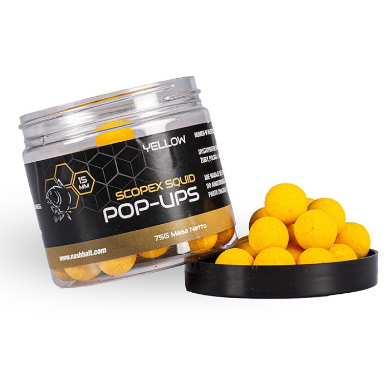 Scopex Squid Pop Ups 12mm Yellow