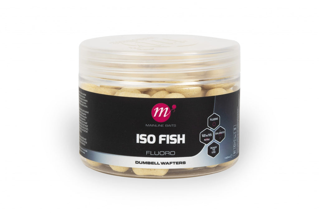 ISO Fish Fluoro Dumbell Wafters - 12 x 15mm