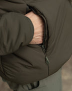 Insulated Hooded Jacket Olive