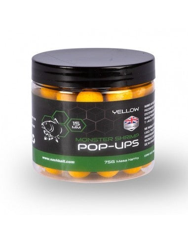 Monster Shrimp Pop Ups Yellow 20mm