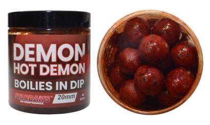 Boilies in Dip Hot Demon 150g 24mm