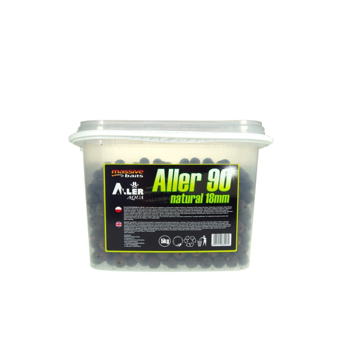 Aller 90 Natural Boilies 18mm 5kg