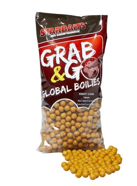 Grab & Go Sweet Corn Boilies 5kg 14mm