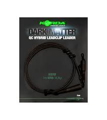 Dark Matter QC Hybrid Lead Clip Leader Weed 1m