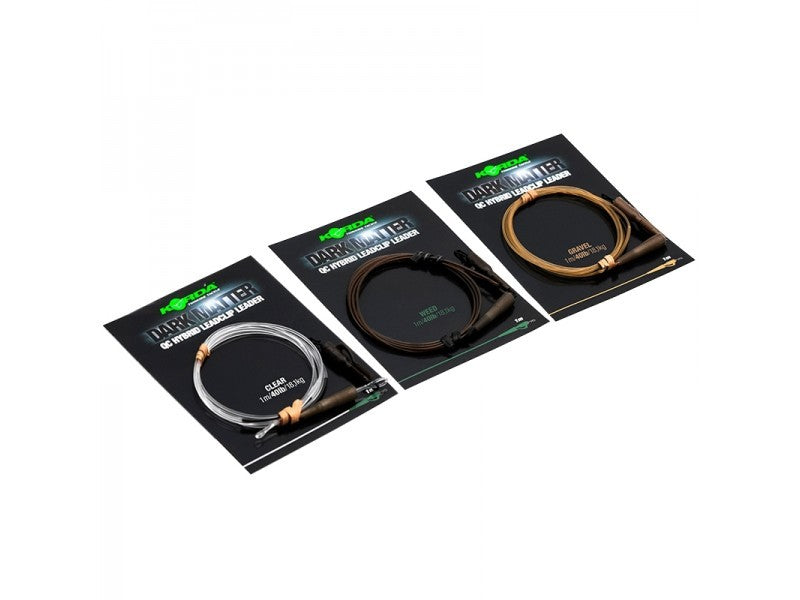 Dark Matter QC Hybrid Lead Clip Leader Weed 1m