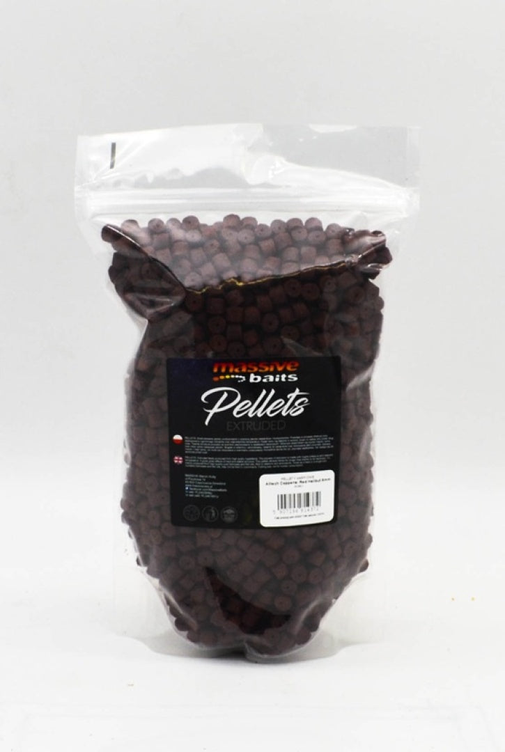 Massive Baits Coppens Red Halibut Drilled 8mm 1kg