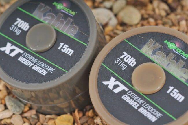 Kable XT Extreme Leadcore 70lb 15m Brown