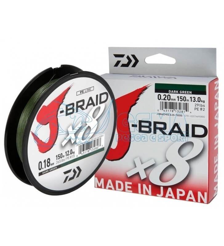 J-Braid X8 0,35 mm 300 mt