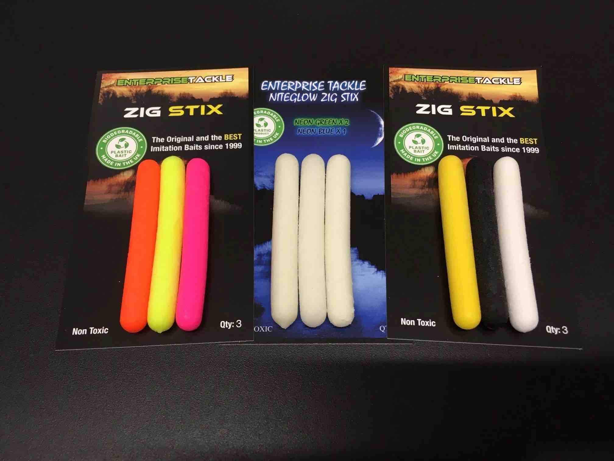 Zig Stix Niteglow Green & Blue