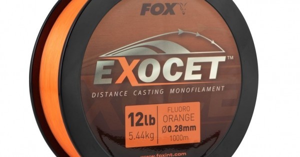 Exocet Fluoro 18lb Orange Mono 0.35mm