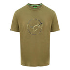 Distressed Logo Tee Olive
