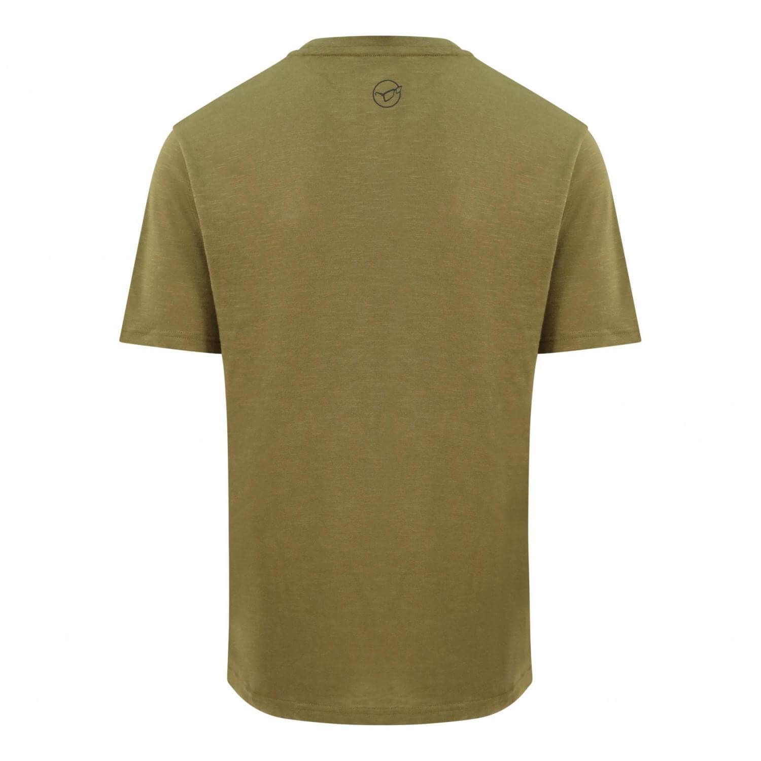 Distressed Logo Tee Olive