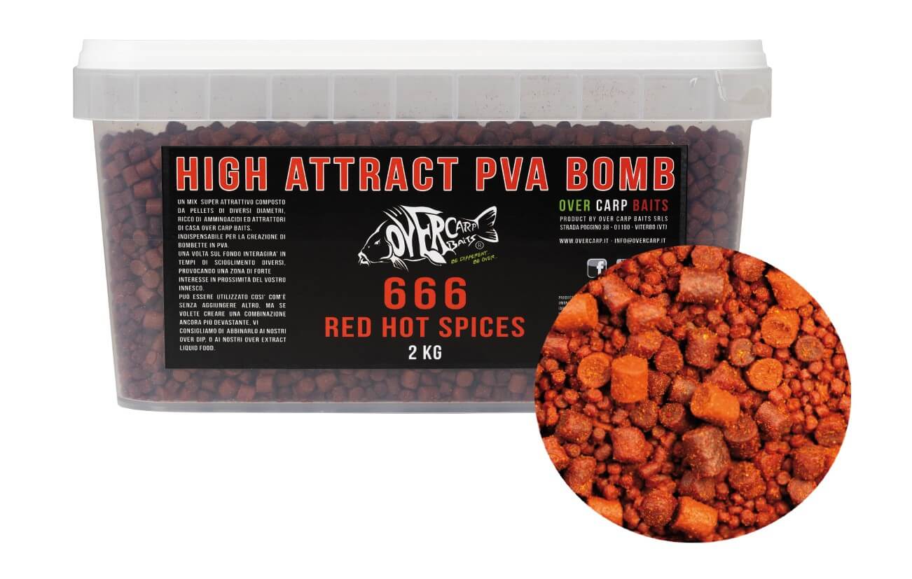 666 Hot Spices High Attract Pva Bomb 2 kg