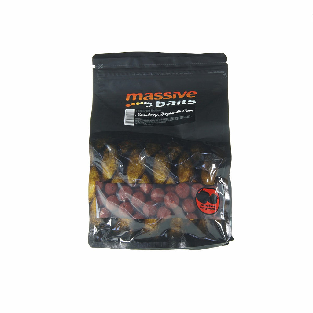 Massive Baits Special Boilies Strawberry Bergamotta 18mm 1kg