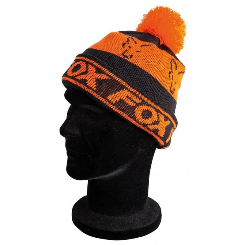 Fleece Bobble Black/Orange