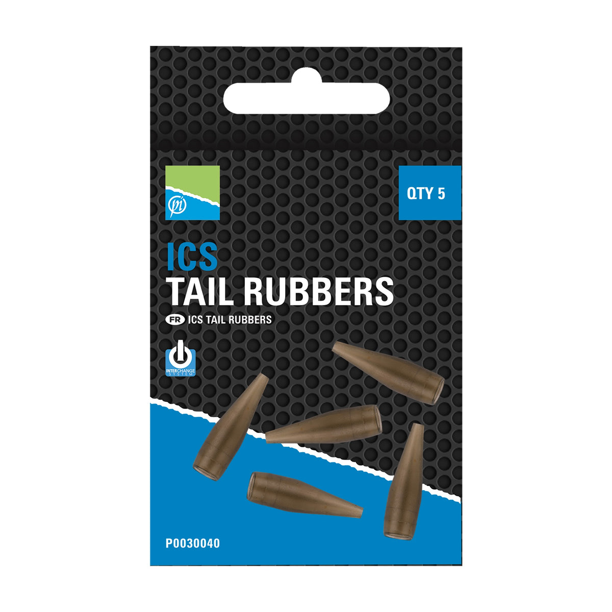 Preston ICS Tail Rubbers – 5 Pezzi