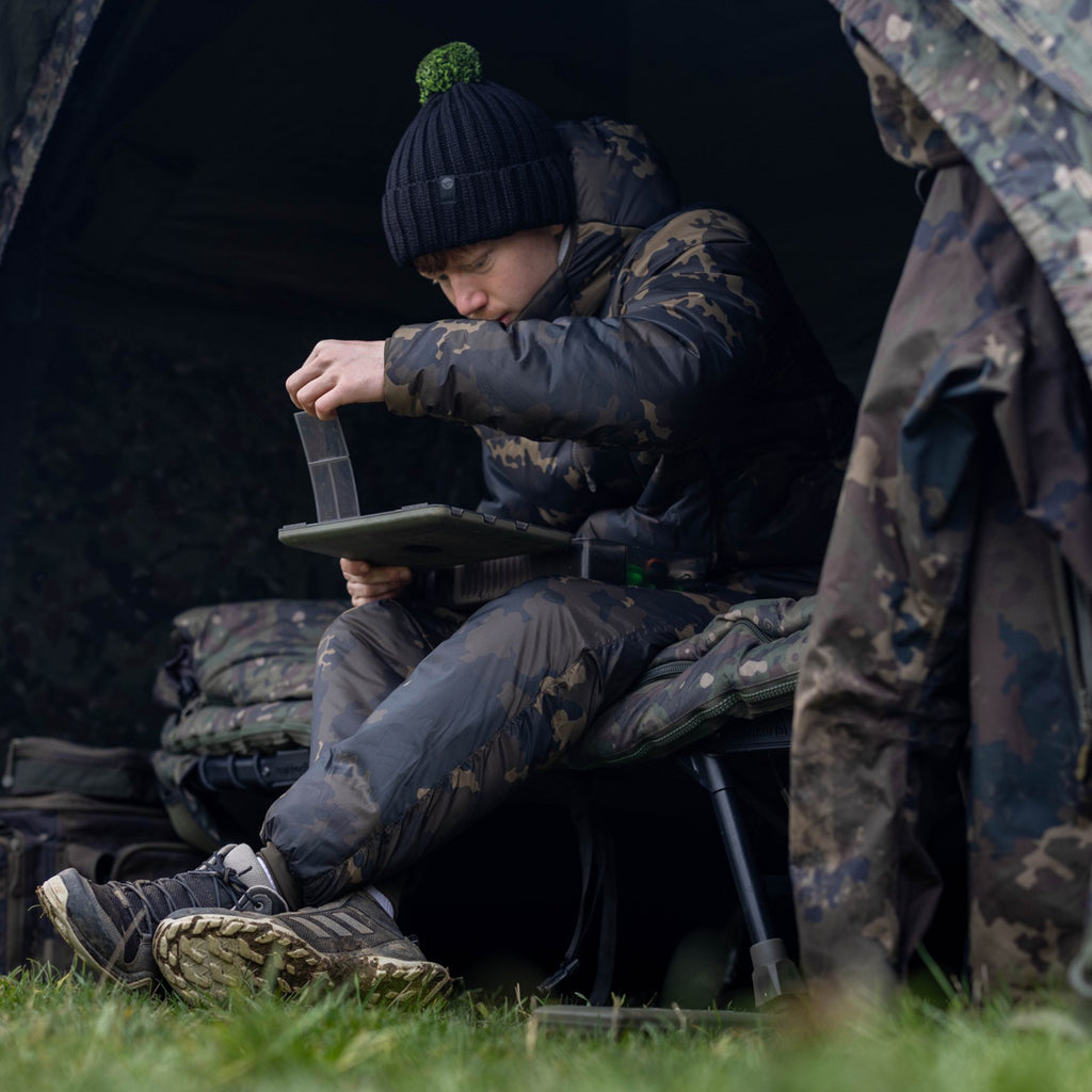 Insulated Hooded Jacket Dark Kamo