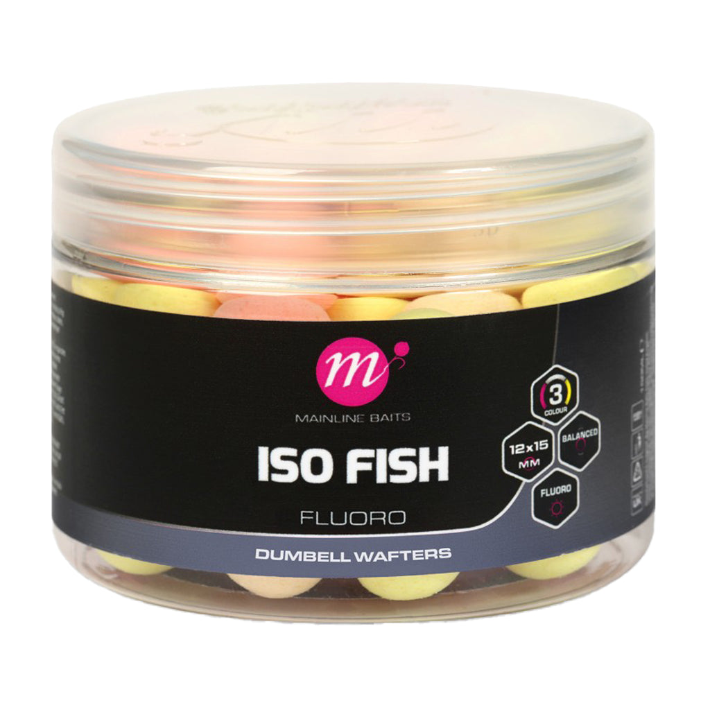 Iso Fish Fluoro Dumbell Wafters 12x15mm