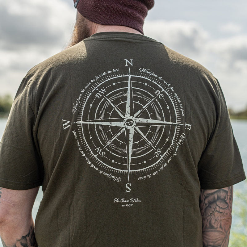 Compass Tee | Dark Olive
