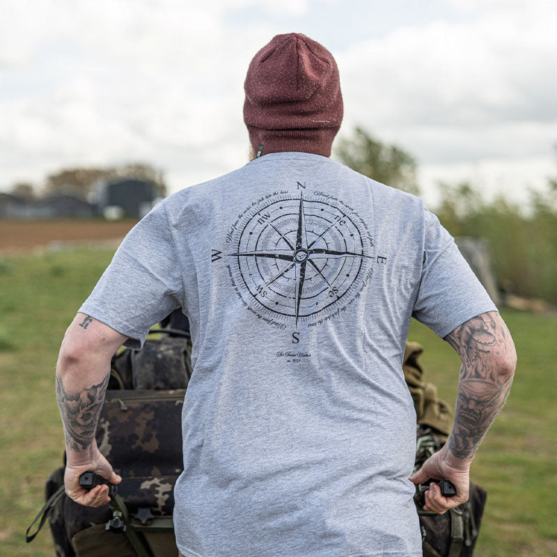 Compass Tee | Heather Grey
