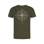 Compass Tee | Dark Olive