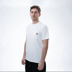 Make It Happen Badge Pocket T-Shirt Ecru