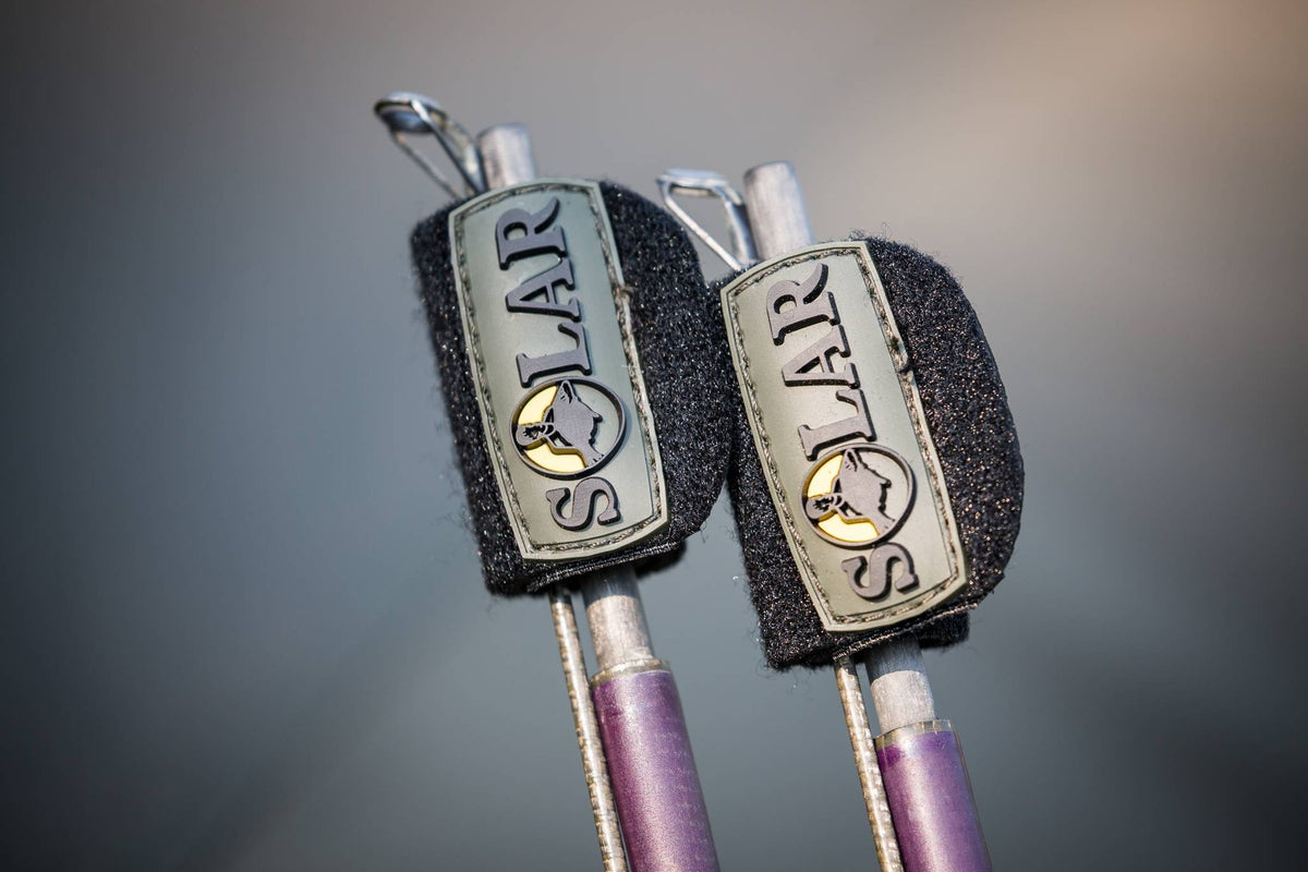 Solar SP C-Tech Rod Wraps, dettaglio delle fasce per fissare punta e calcio delle canne