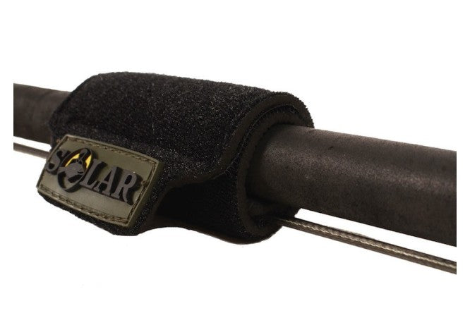 Solar SP C-Tech Rod Wraps LGCT54, coppia di fasce fermacanne nere con chiusura a strappo