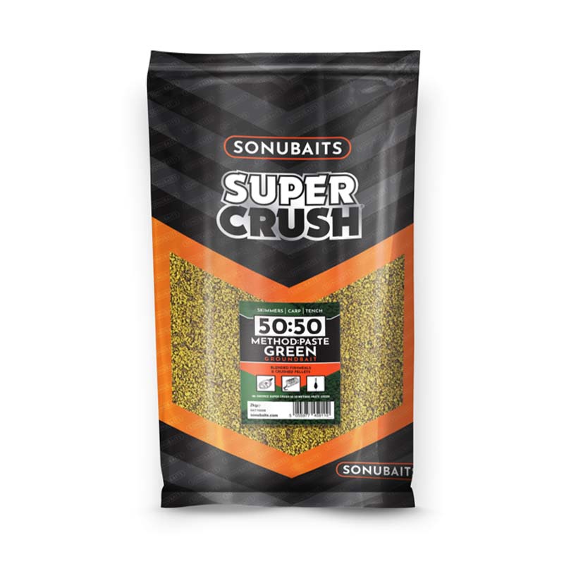 Super Crush 50:50 Method Paste Green Groundbait 2kg