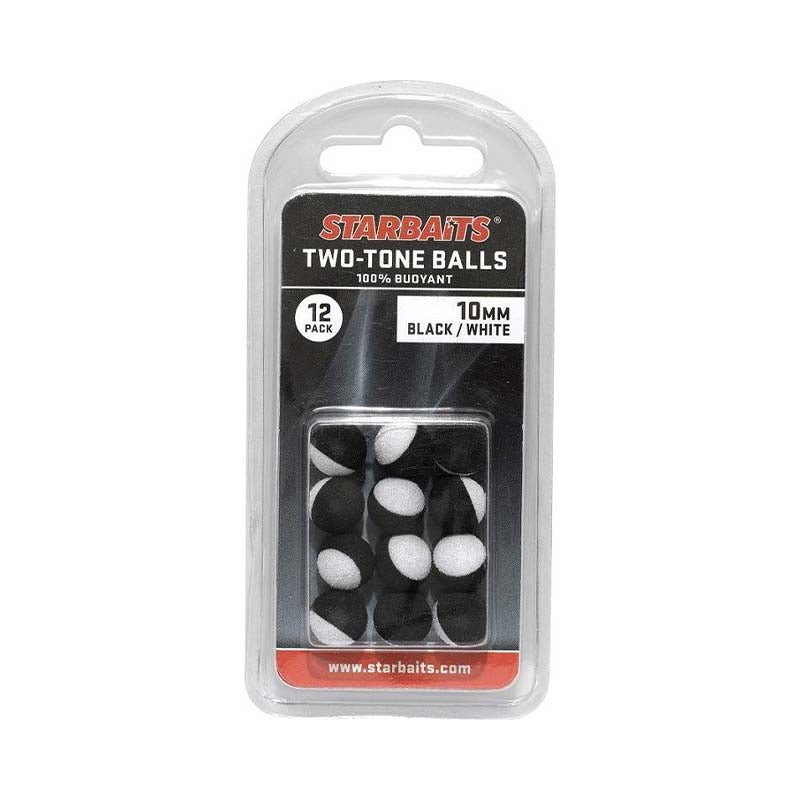 Two-Tone Balls 10mm Black/White