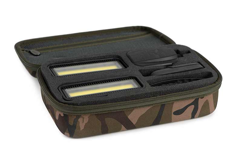Fox Camolite RX+ Security Case aperta con dispositivi