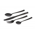 Fox Cookware Black Stainless Cutlery Set posate da bivvy
