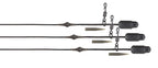 Fox Edges Naturals Leadcore Heli-Clip Rigs 50lb confezione da 3