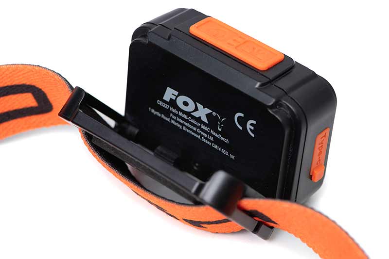 Fox Halo Multi Colour 500C Headtorch regolazione inclinazione