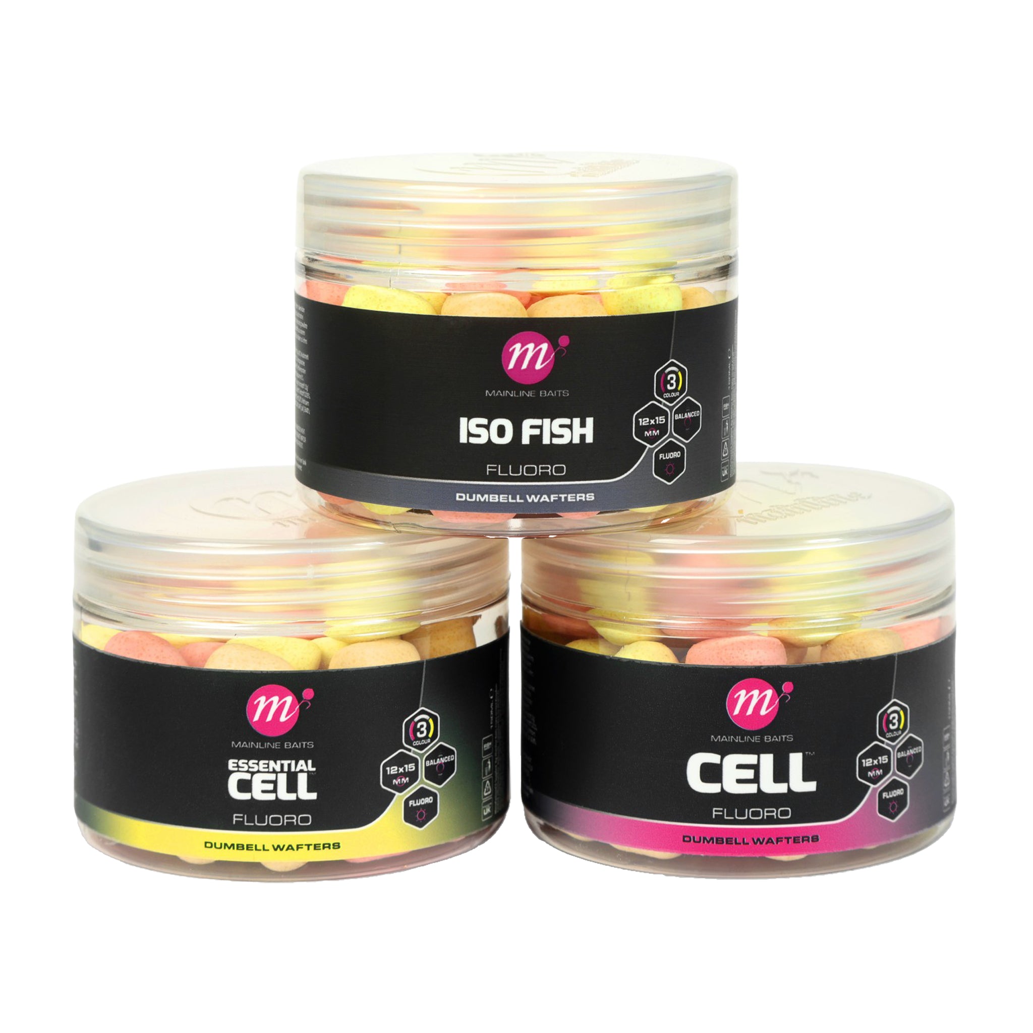 Essential Cell Fluoro Dumbell Wafters 12x15mm