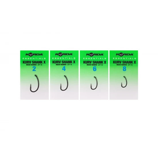 Korda Essentials Kurv X Barbed – confezione ami carpfishing