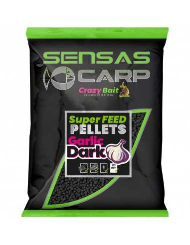Sensas Super Feed Pellets Dark Garlic 2mm 650g