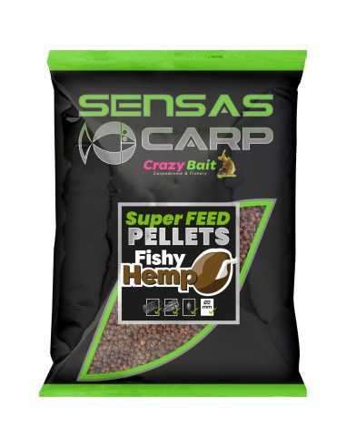 Sensas Super Feed Pellets Fishy Hemp 2mm 650g