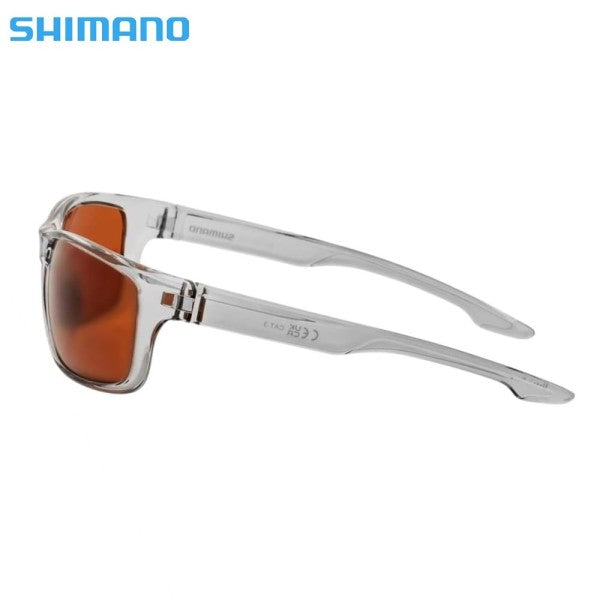 Shimano Antares Transparent Grey & Copper – dettaglio posteriore montatura