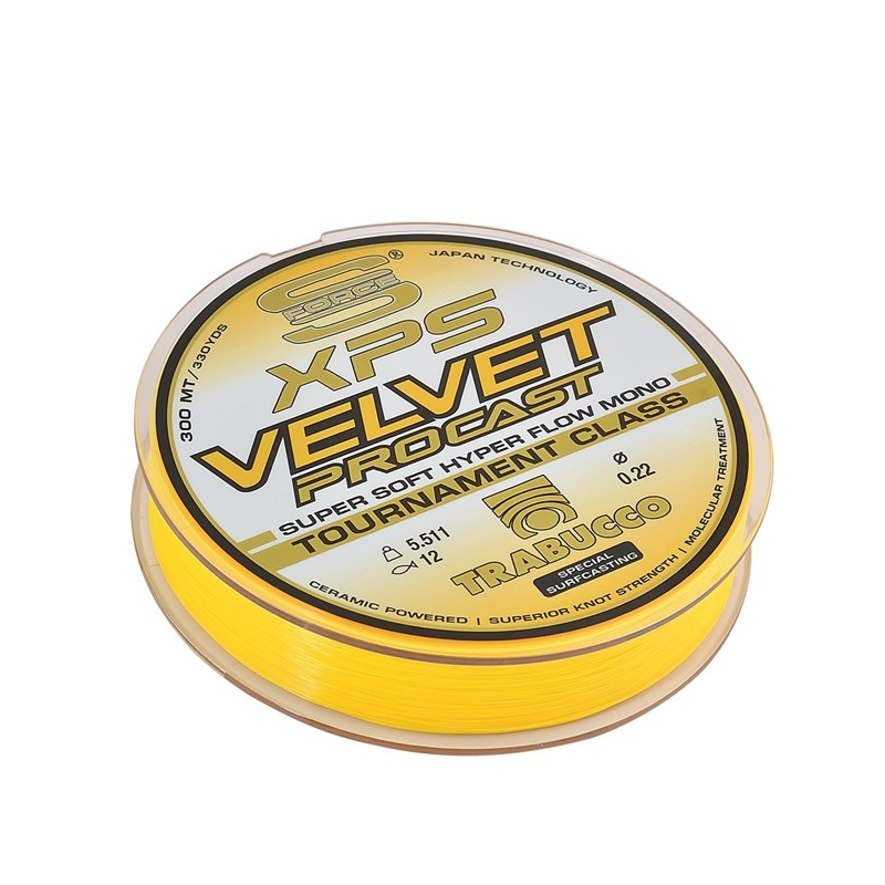Trabucco XPS Velvet Procast 0,35mm 300m – bobina gialla